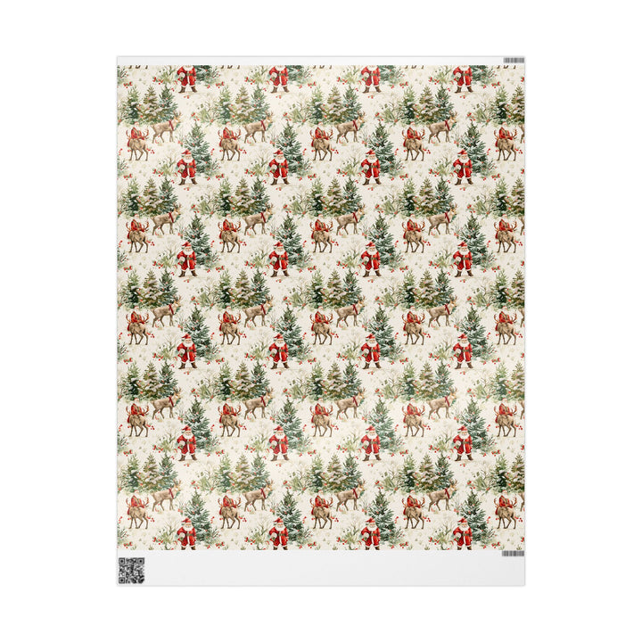 Wrapping Paper - Santa’s Woodland Journey