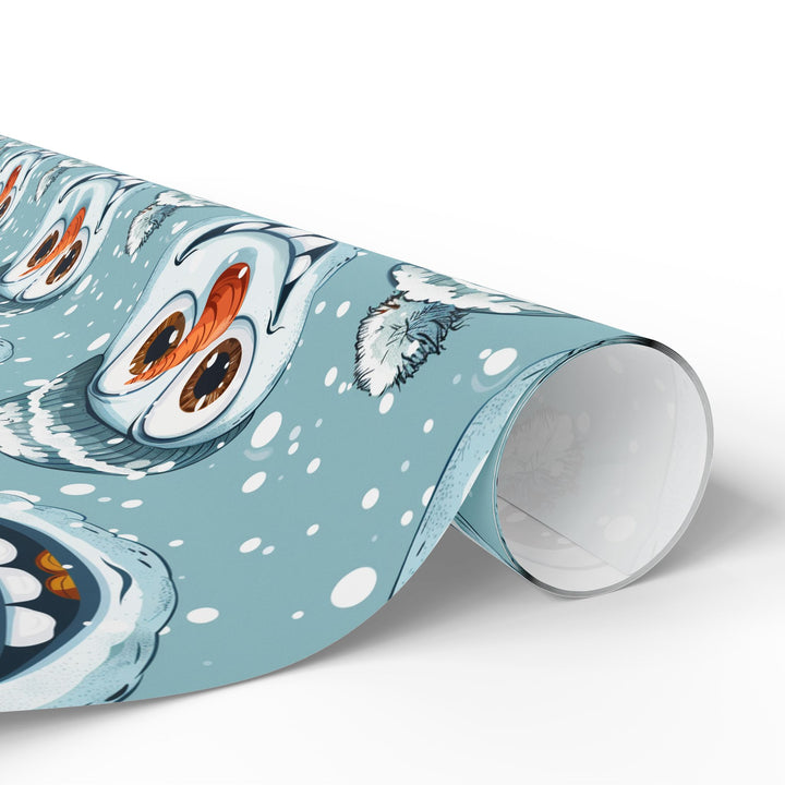 Wrapping Paper - Goofy Snowman Smiles