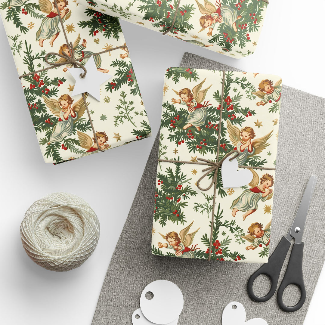 Wrapping Paper - Celestial Joy Angelic Christmas