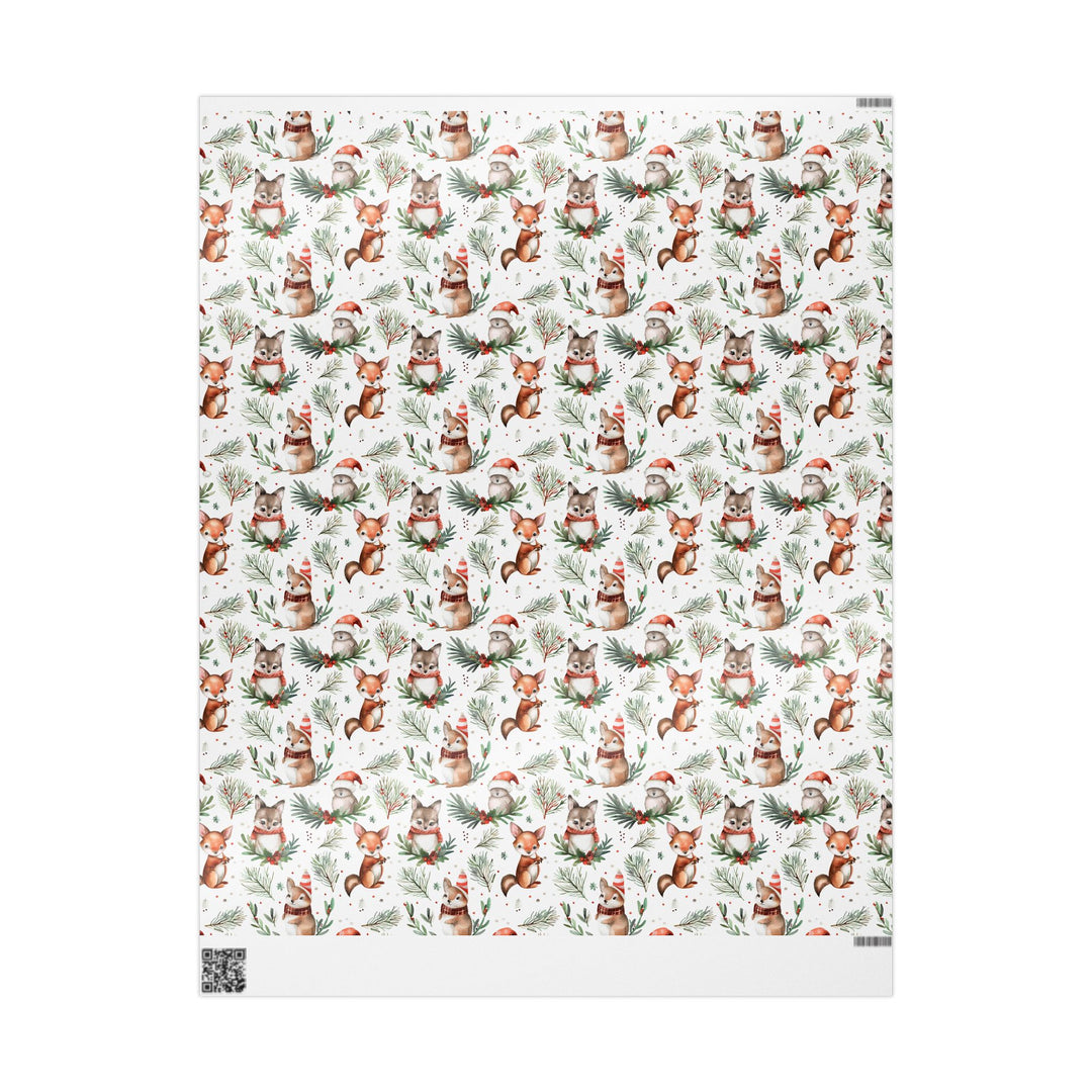 Wrapping Paper - Festive Forest Critters