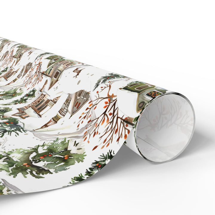 Wrapping Paper - Winter Village Elegance