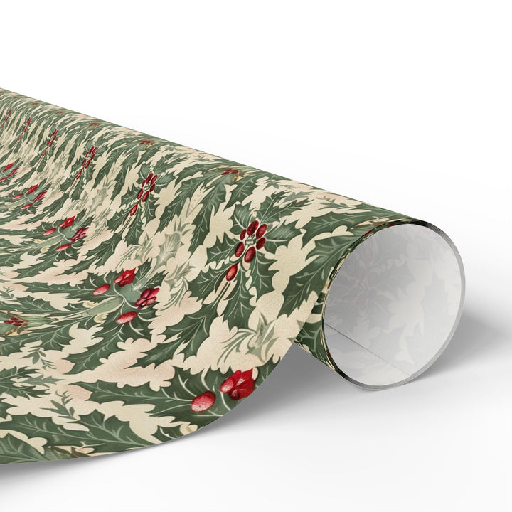 Wrapping Paper - Victorian Holly Elegance