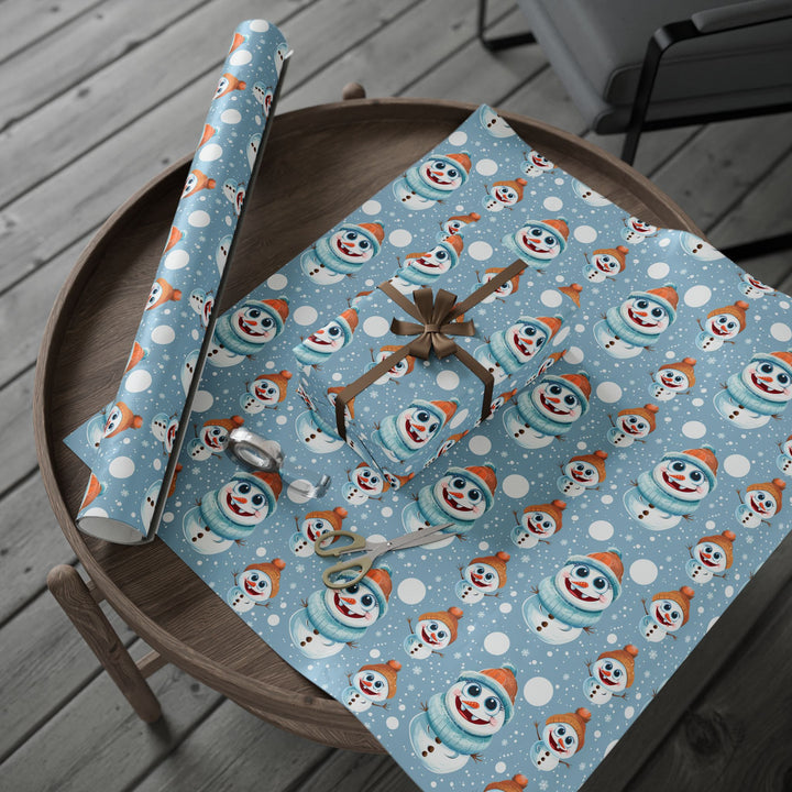 Wrapping Paper - Smiling Snowman Magic