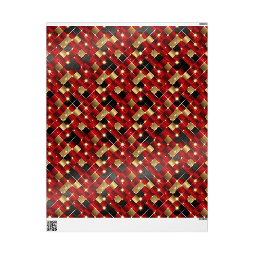 Wrapping Paper - Ruby & Gold Luxe