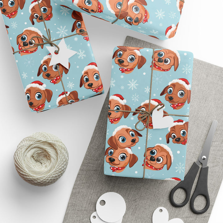 Wrapping Paper - Santa Paws Holiday