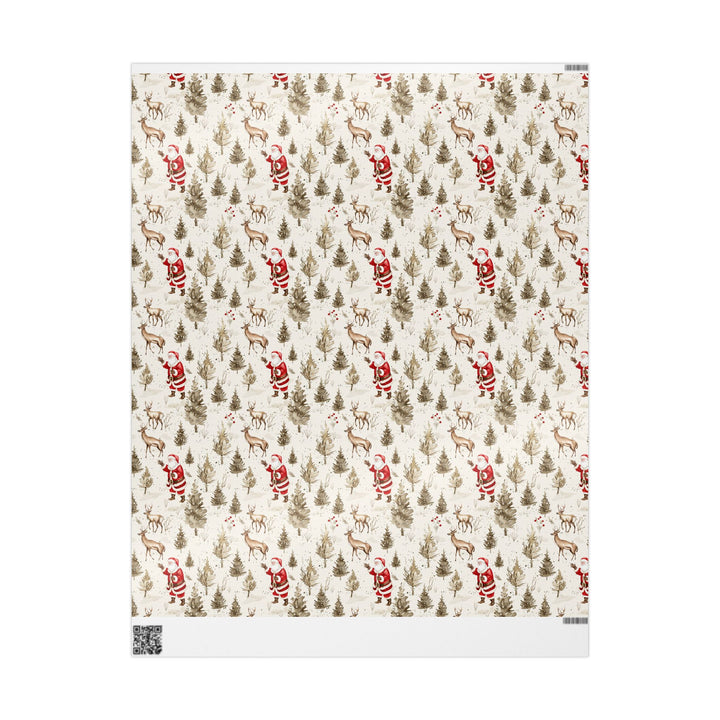 Wrapping Paper - Santa's Woodland Christmas