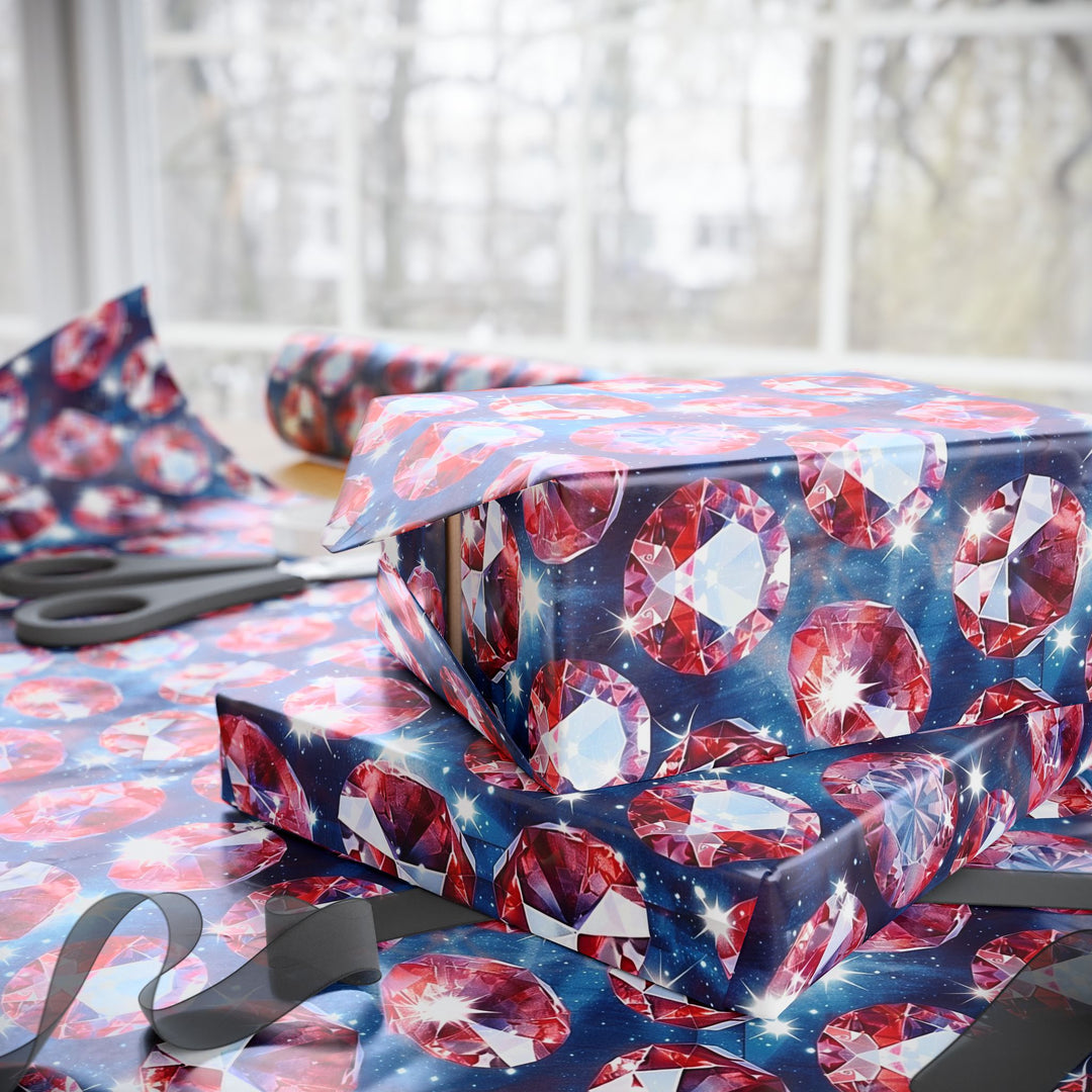 Wrapping Paper - Radiant Ruby Sparkle