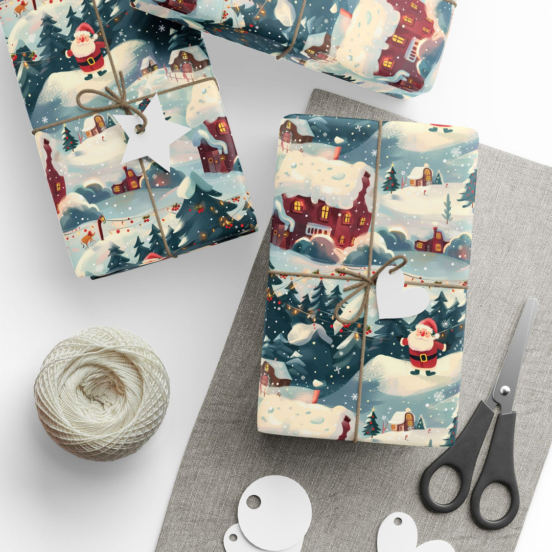 Wrapping Paper - Santa's Enchanted Village