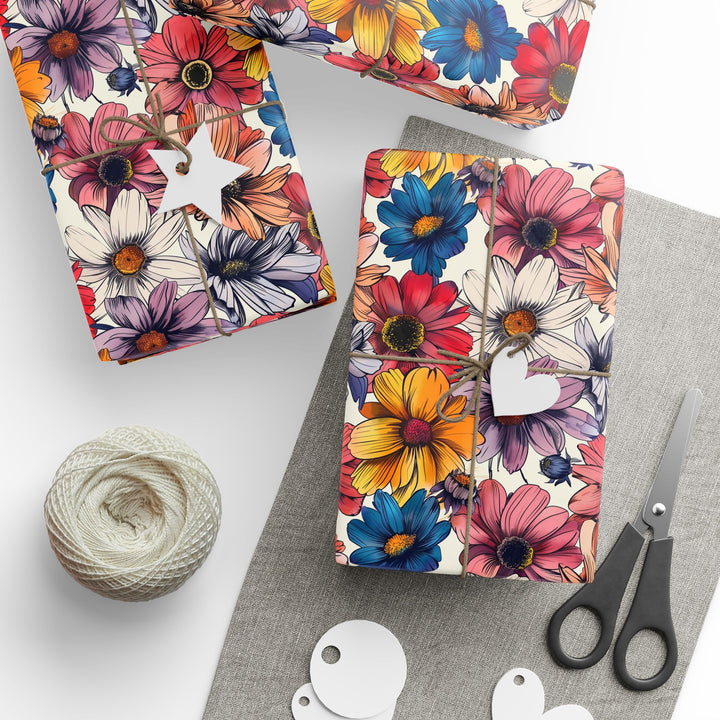 Wrapping Paper - Vibrant Bloom Celebration