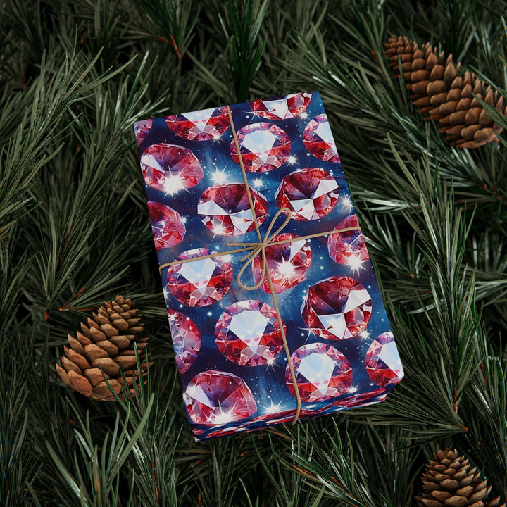 Wrapping Paper - Radiant Ruby Sparkle