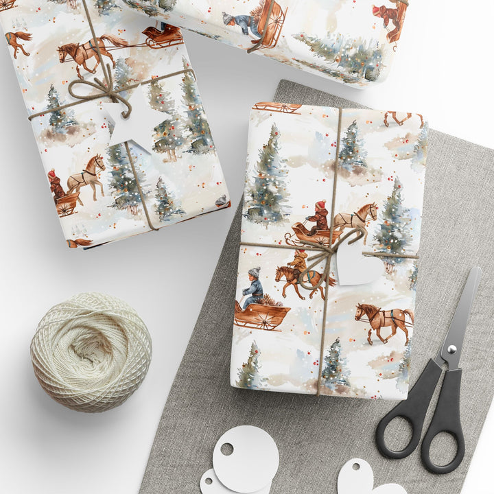 Wrapping Paper - Sleigh Ride Delight