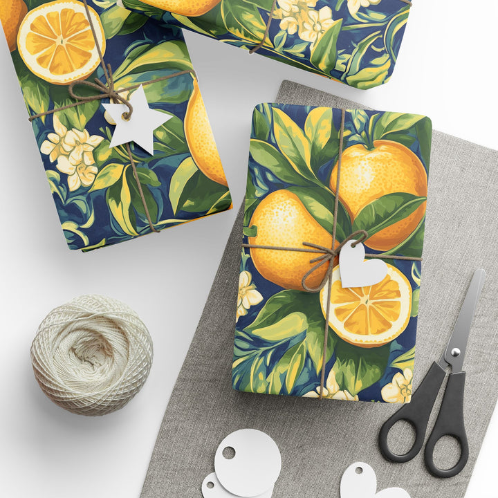 Wrapping Paper Tuscany Citrus Stunning Gift Wrap Birthday Gift Wrap Foodie Wrapping Paper Italian Gift Wrap for Food Lovers and Italy Fans