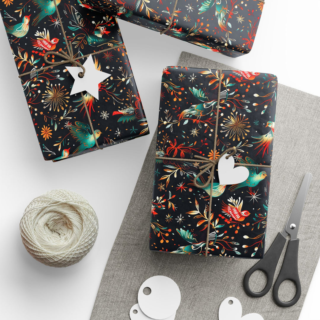 Wrapping Paper - Enchanted Birds Christmas