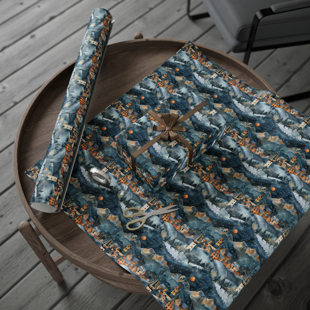 Wrapping Paper - Winter Cabin Hideaway