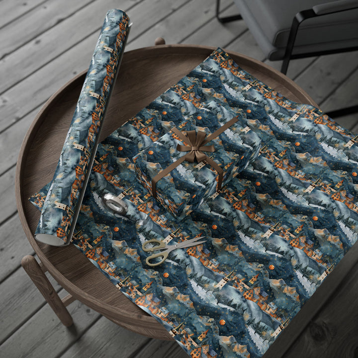 Wrapping Paper - Winter Cabin Hideaway