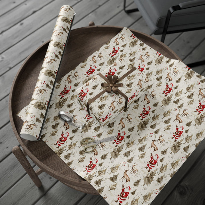 Wrapping Paper - Santa's Woodland Christmas