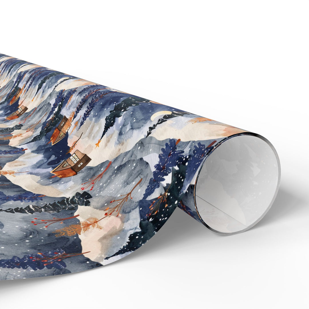 Wrapping Paper - Winter Cabin Hideaway