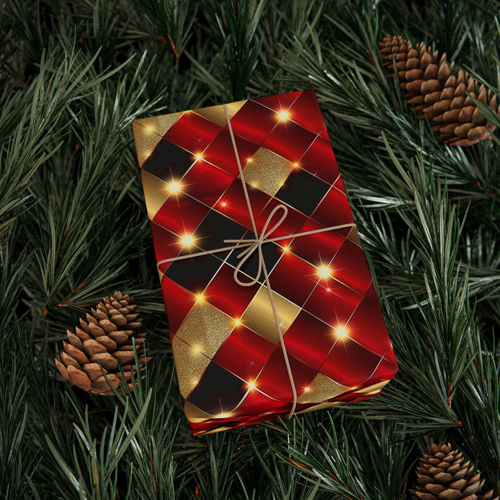 Wrapping Paper - Ruby & Gold Luxe