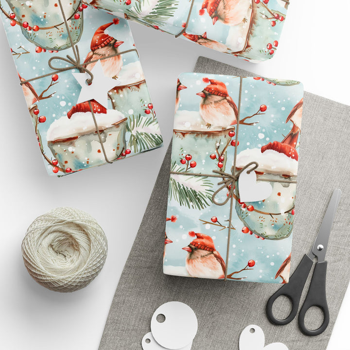 Wrapping Paper - Winter Cardinal Merriment