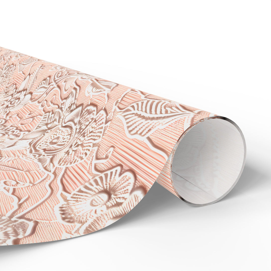 Wrapping Paper - Pink Floral Lace