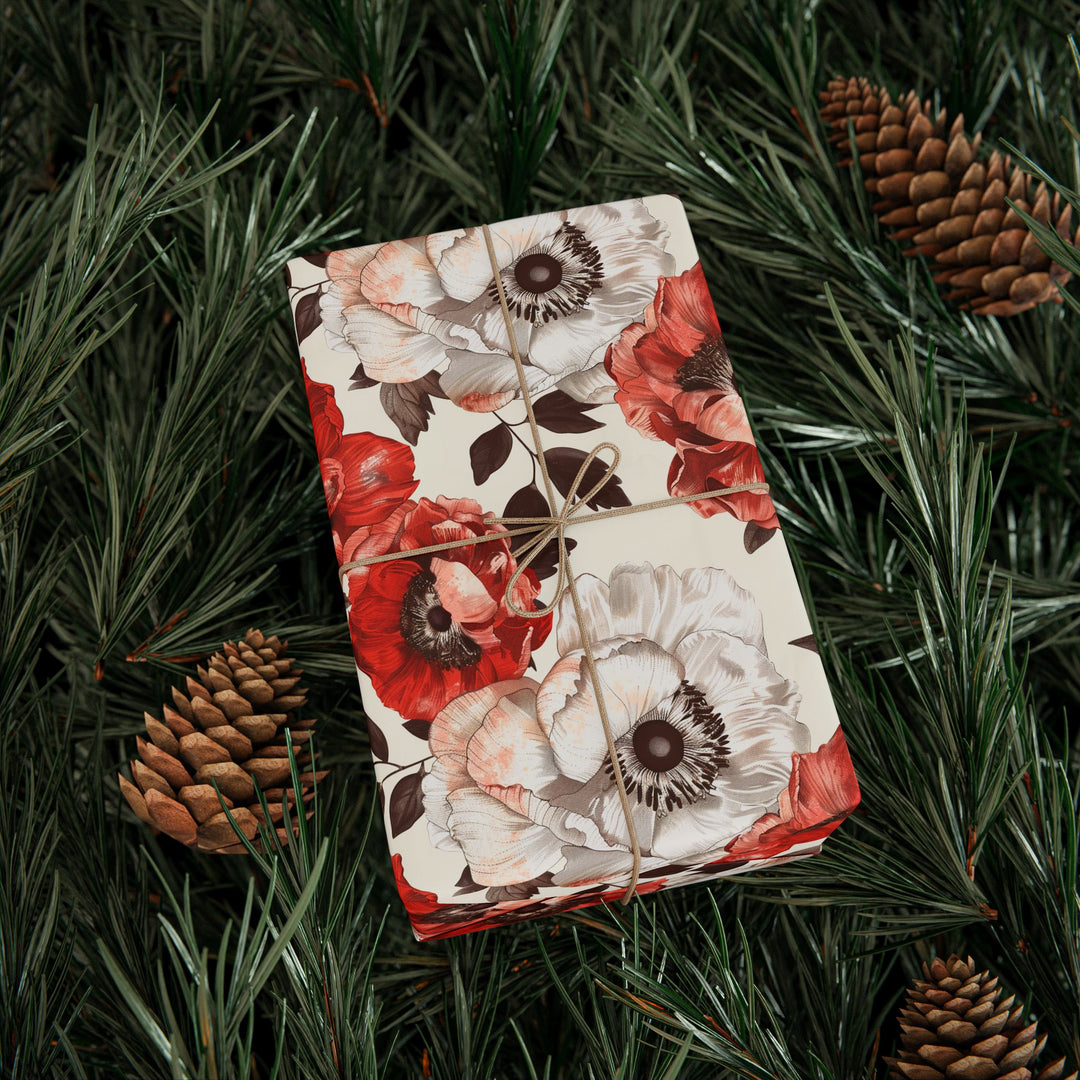 Wrapping Paper - Timeless Poppy Elegance