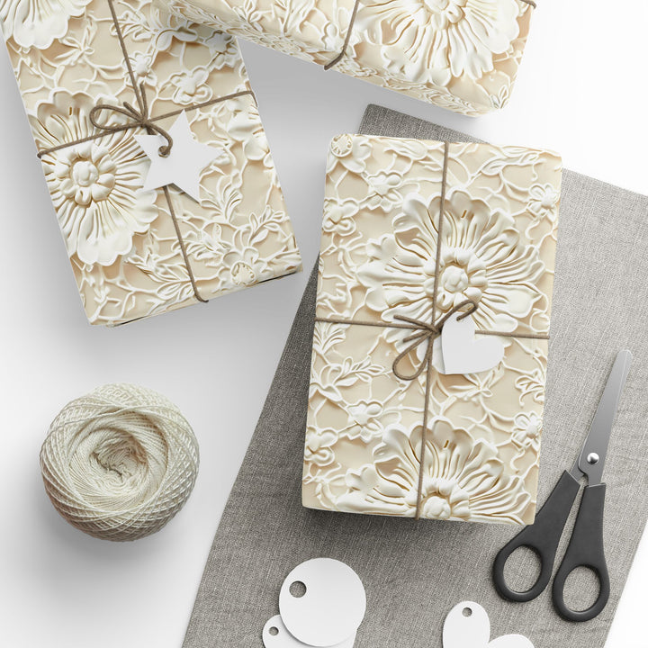 Wrapping Paper - Elegant Floral Embossed