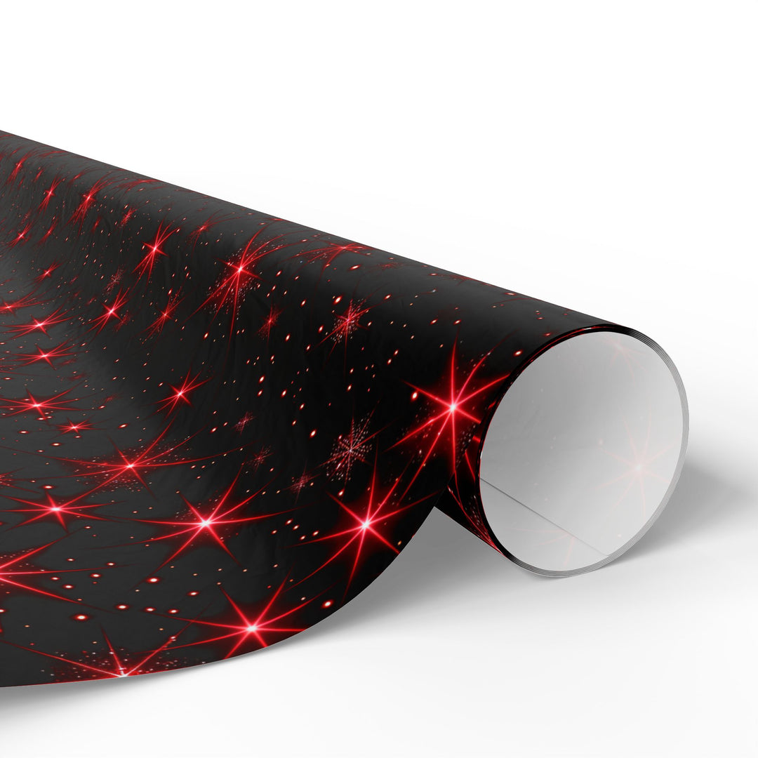 Wrapping Paper - Midnigt Red Sparkle