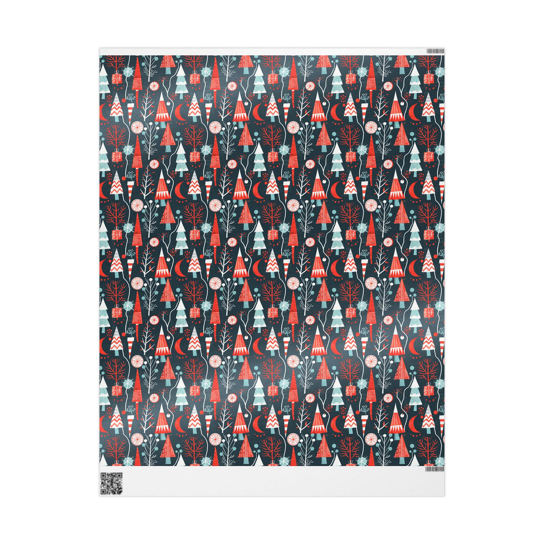 Wrapping Paper -  Retro Festive Wonderland