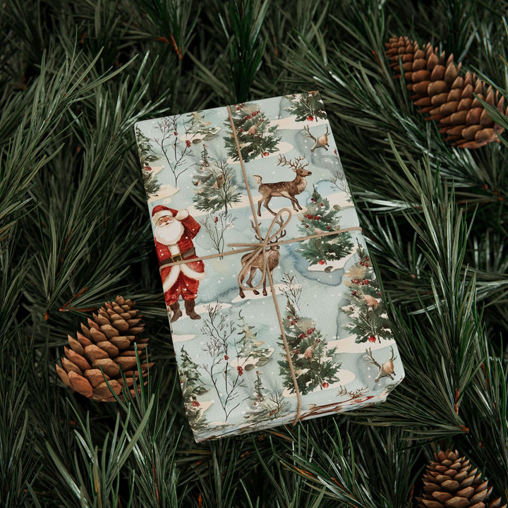 Wrapping Paper - Santa's Woodland Christmas