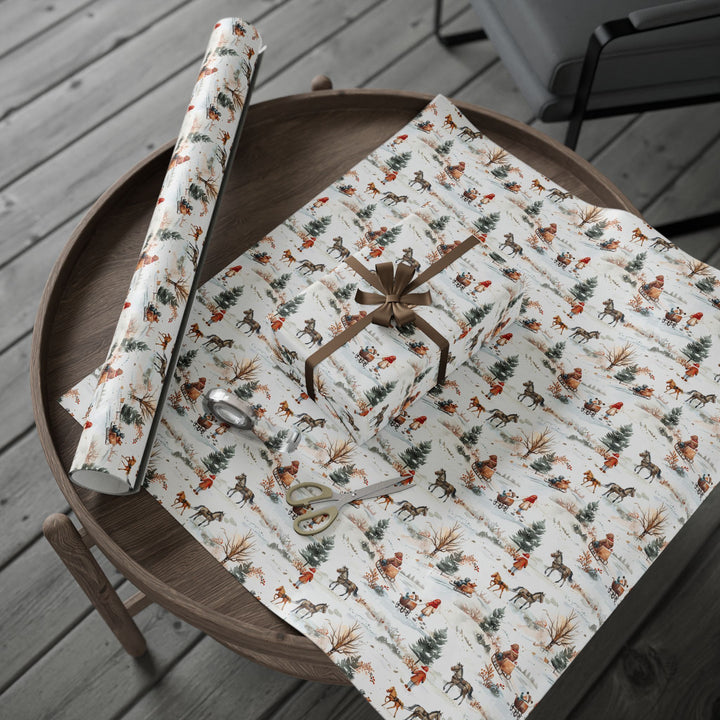 Wrapping Paper - Winter Strolls and Sleigh Bells