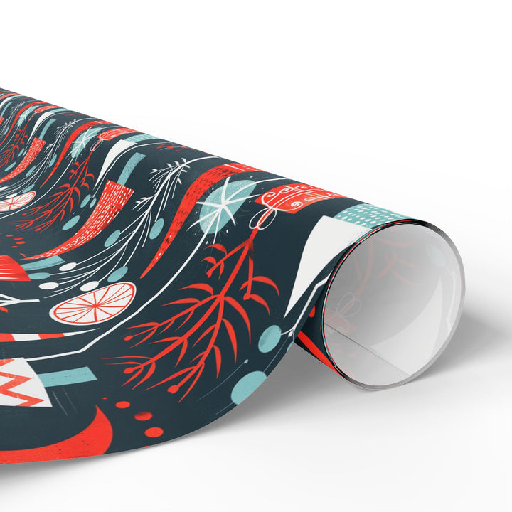 Wrapping Paper -  Retro Festive Wonderland