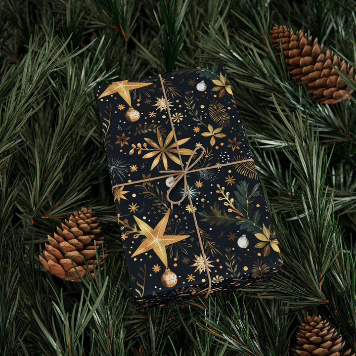 Wrapping Paper - Golden Glow Holiday