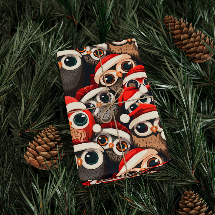 Wrapping Paper - Festive Owls