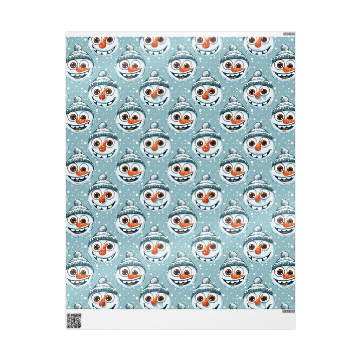 Wrapping Paper - Goofy Snowman Smiles