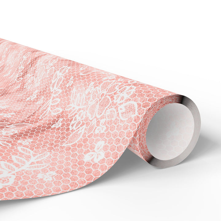 Wrapping Paper - Coral Leaf