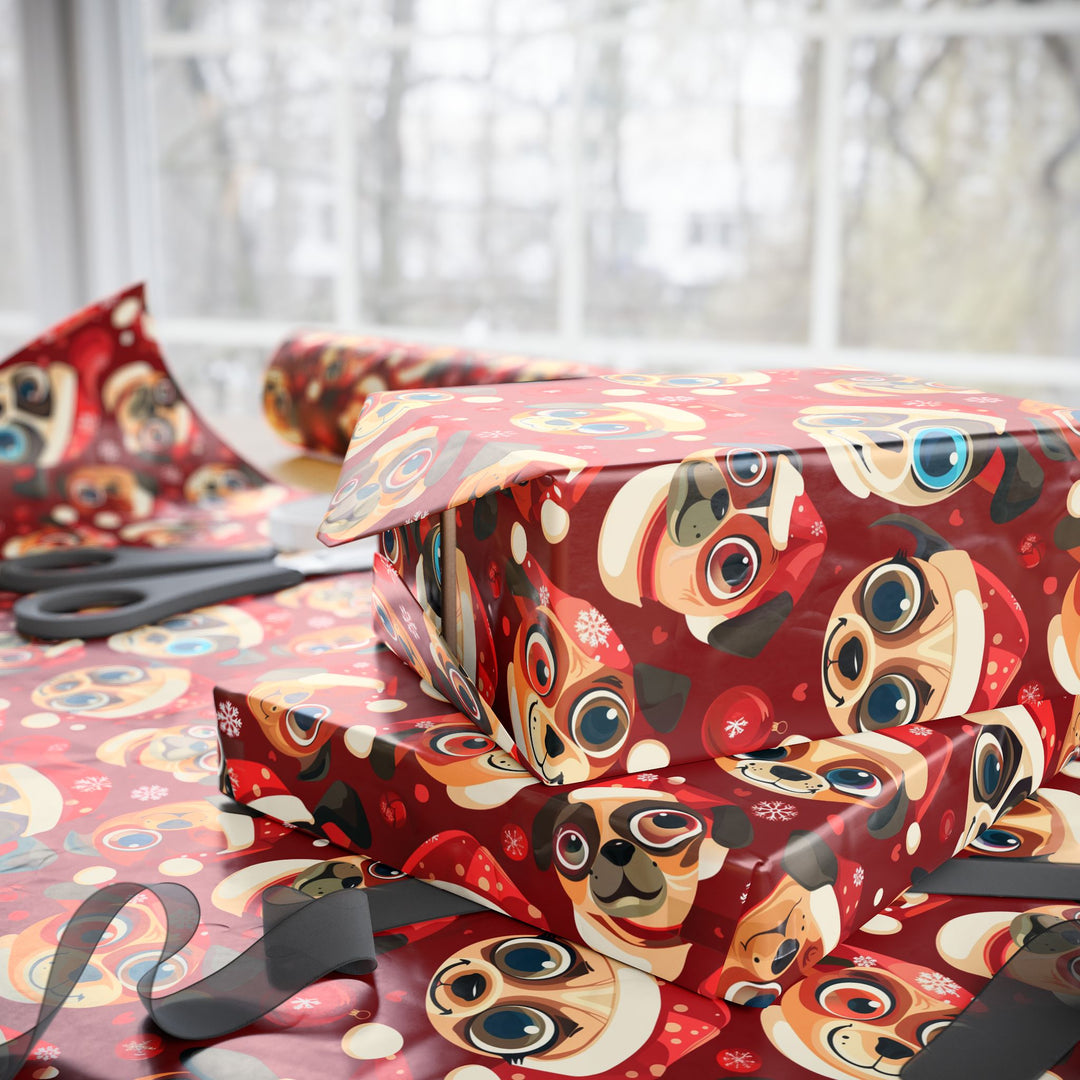 Wrapping Paper - Pug-tastic Christmas Cheer