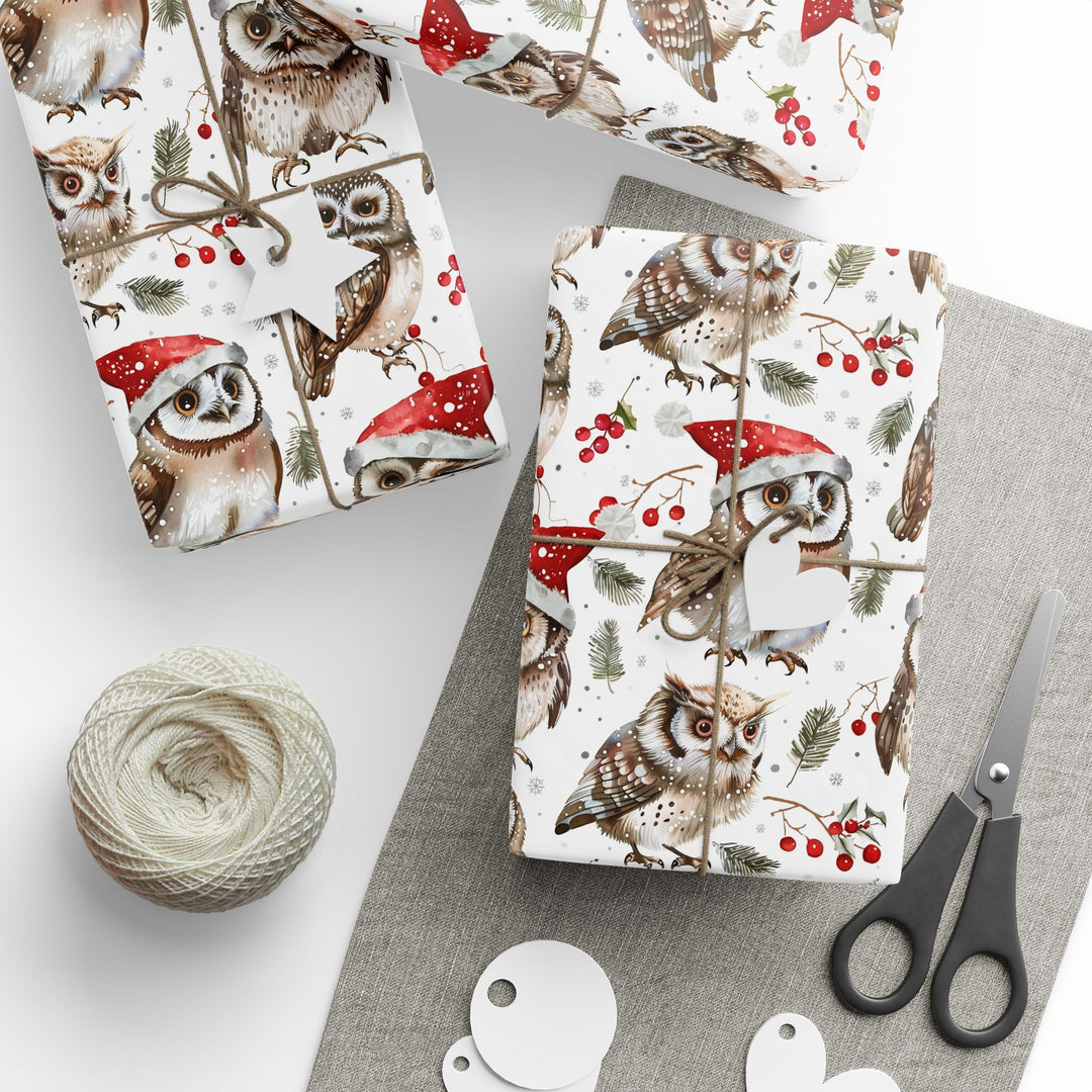 Wrapping Paper - Festive Owl Wonderland