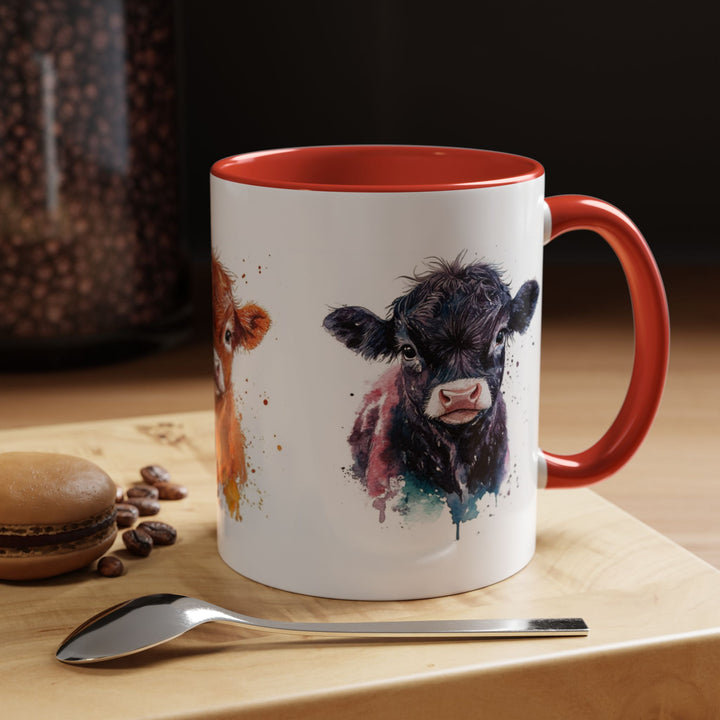 Highland Cow Coffee Mug – Adorable Farmhouse Design, Perfect for Animal Lovers