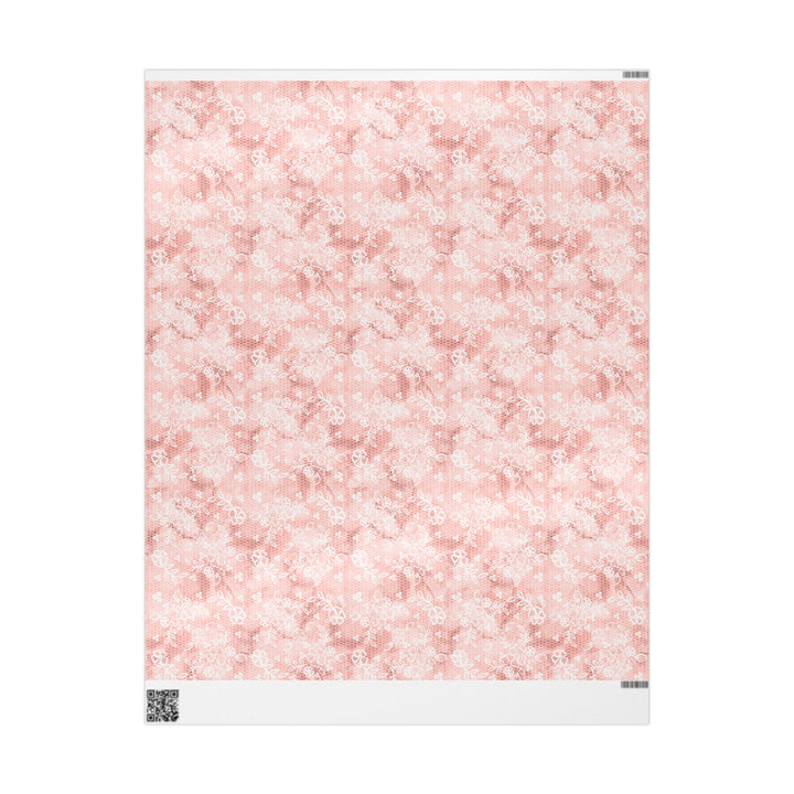 Wrapping Paper - Coral Leaf