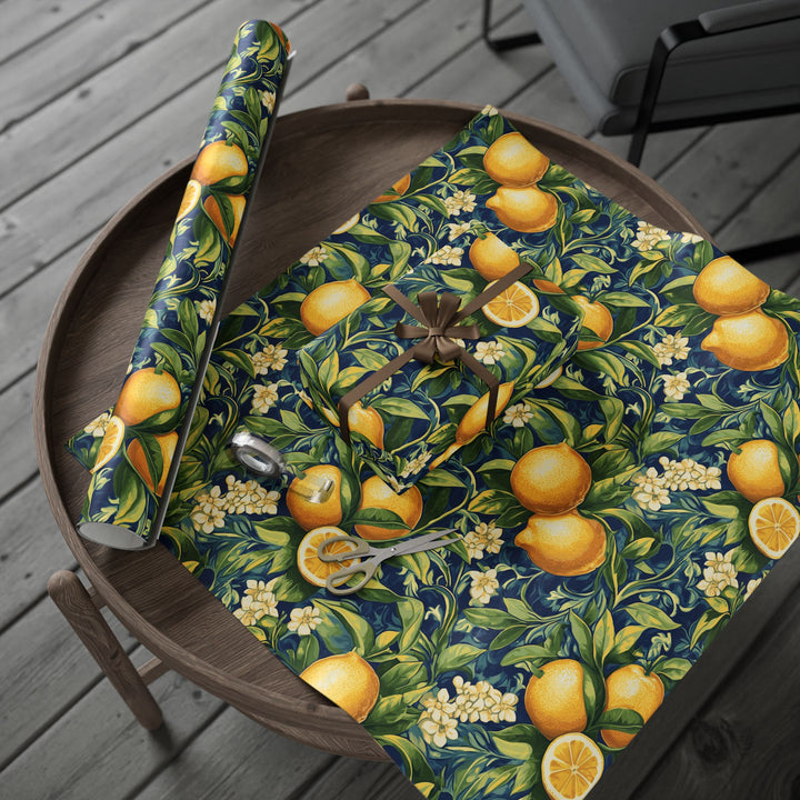 Wrapping Paper Tuscany Citrus Stunning Gift Wrap Birthday Gift Wrap Foodie Wrapping Paper Italian Gift Wrap for Food Lovers and Italy Fans