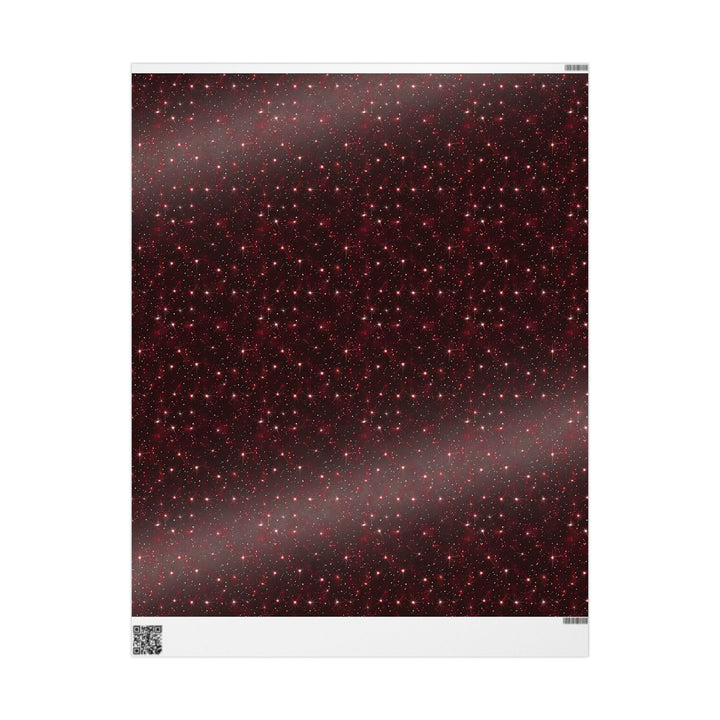 Wrapping Paper - Twilight Red Starburst