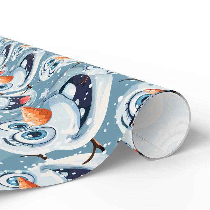 Wrapping Paper - Jolly Snowman Smiles