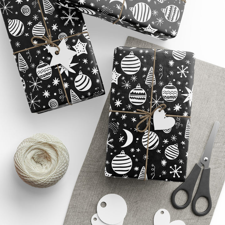 Wrapping Paper - Midnight Holiday Elegance