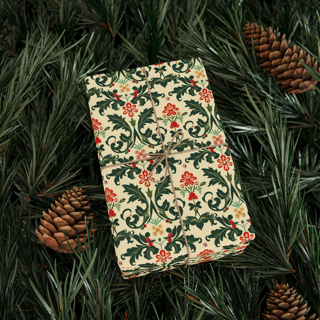 Wrapping Paper - Festive Florals Elegance