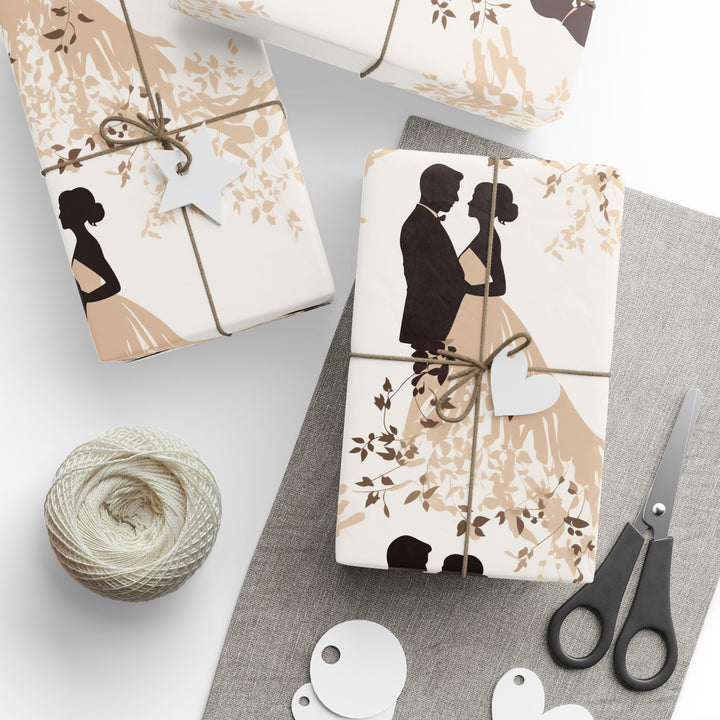 Wrapping Paper - Enchanted Bride and Groom