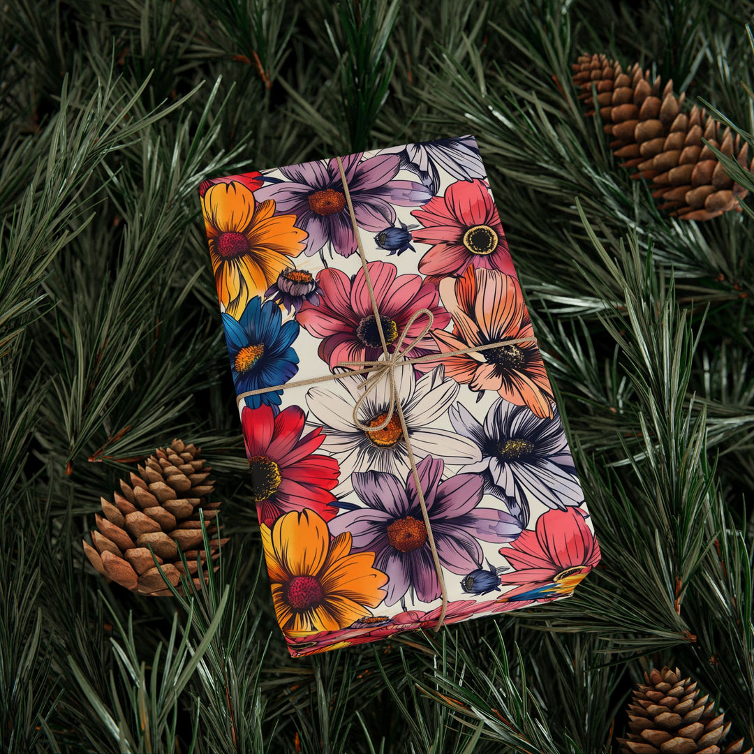 Wrapping Paper - Vibrant Bloom Celebration