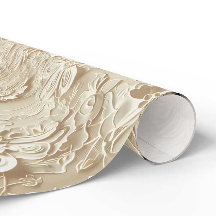 Wrapping Paper - Elegant Floral Ivory