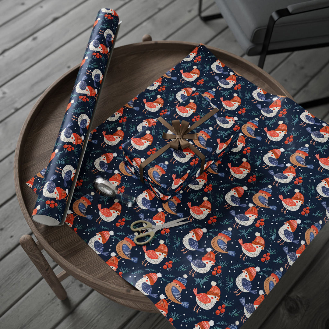 Wrapping Paper - Frosty Feathered Friends