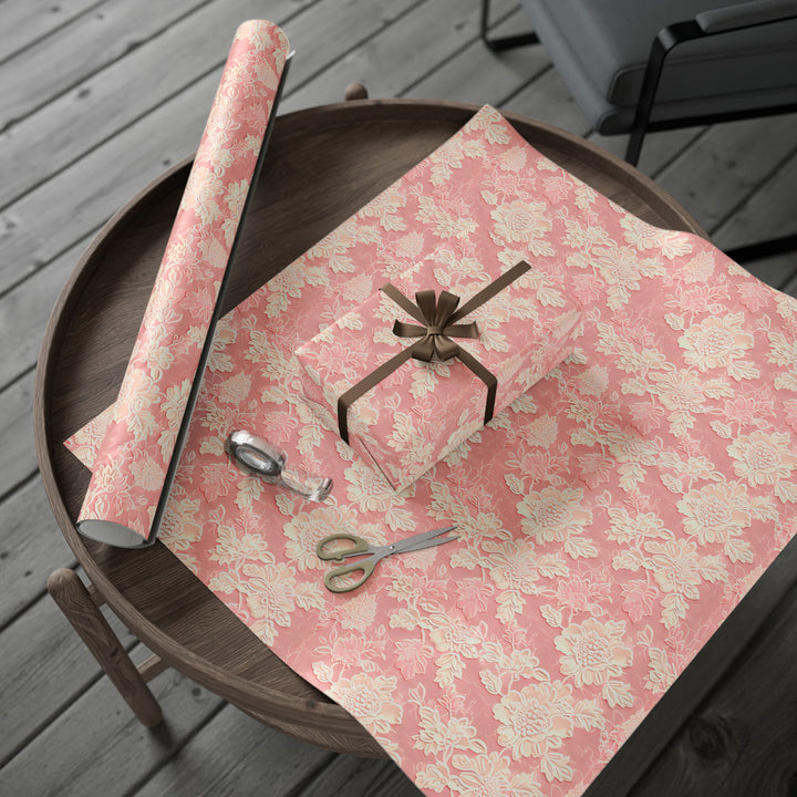 Wrapping Paper - Romantic Pink Floral