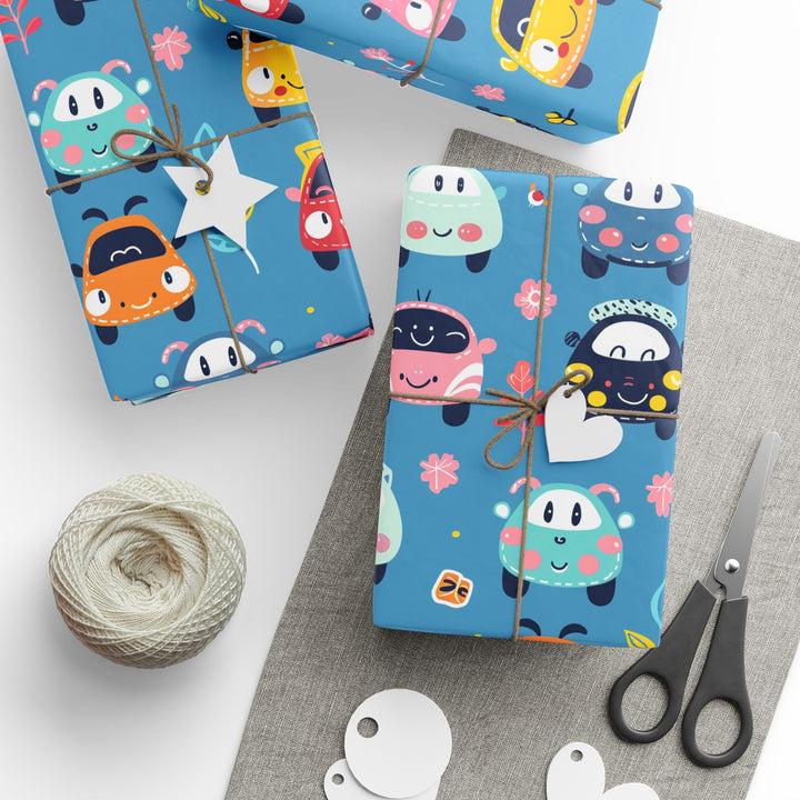 Wrapping Paper - Cute Cars